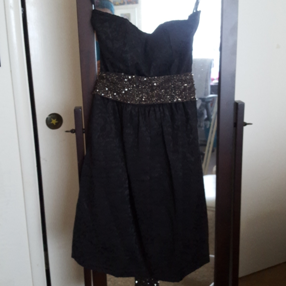 BNWT Black Strapless Dress